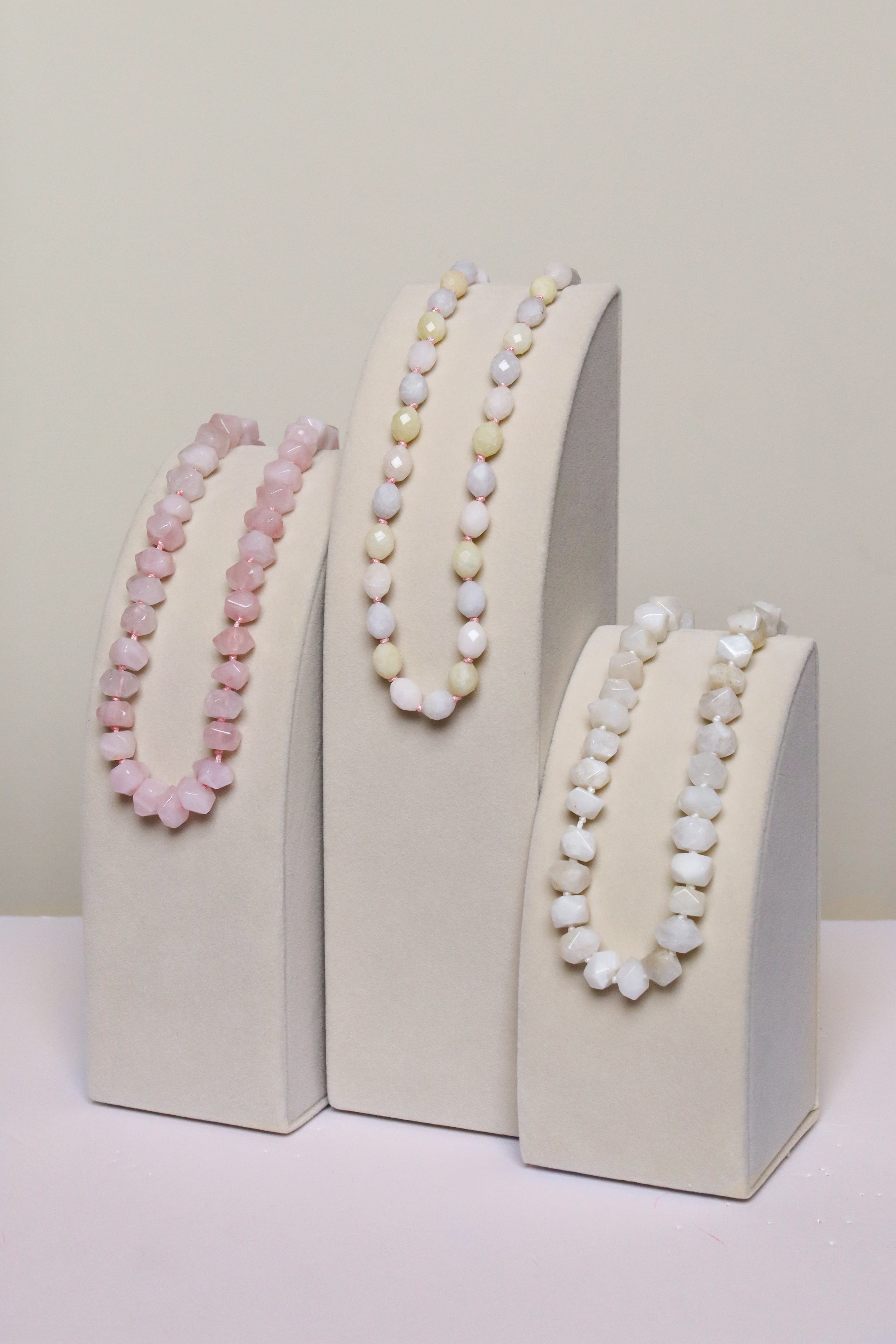 Rose Quartz Nugget Necklace