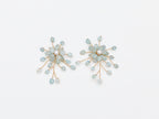 Aquamarine Floral Pearl Burst