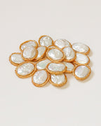 Golden Wrapped Pearl Studs