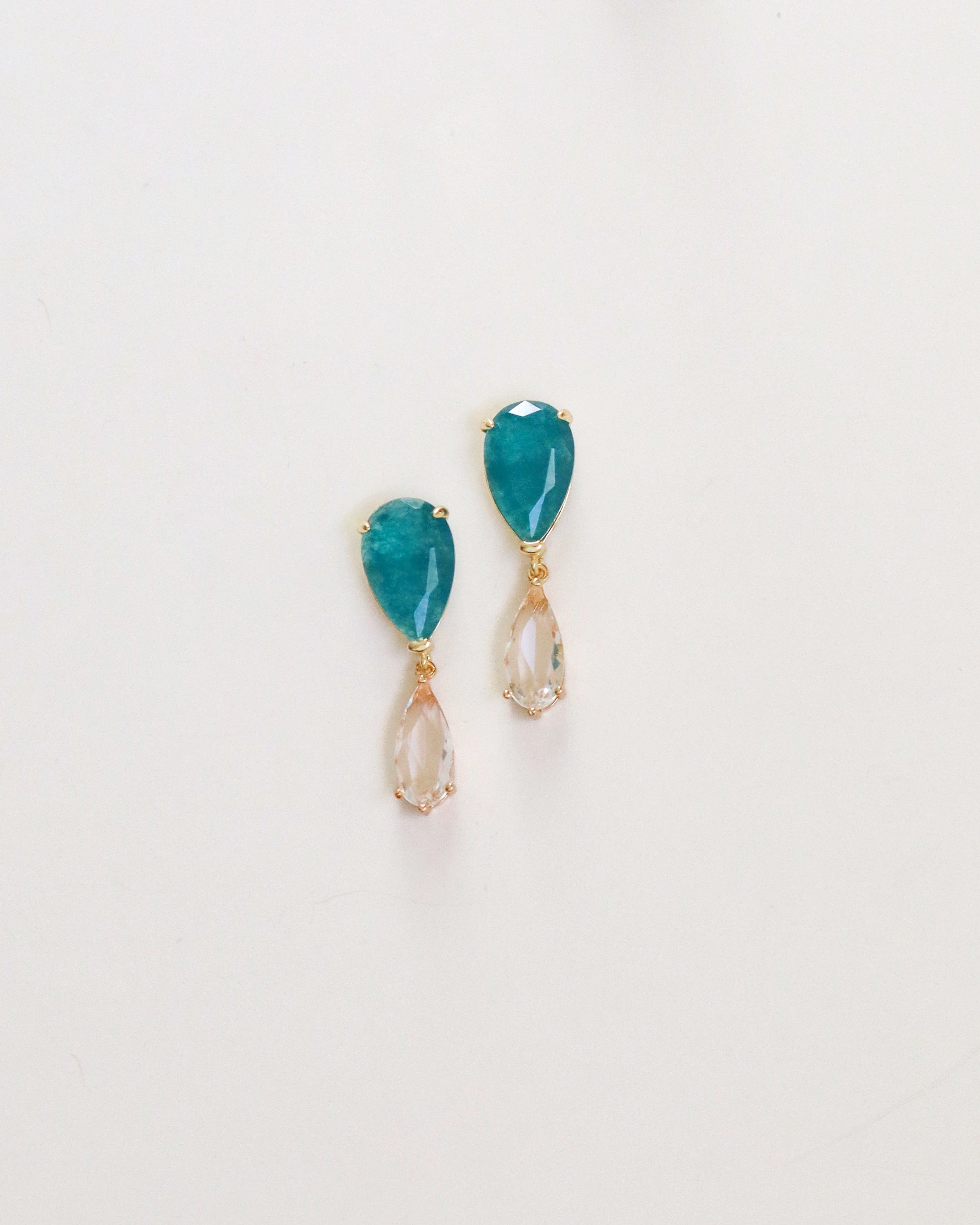 Teal + Diamond Drop