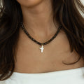 Chocolate Brown Jasper Cross