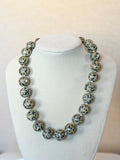 Round Stone Dalmatian Jasper Statement Necklace