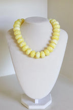 Yellow Acrylic Nugget Necklace