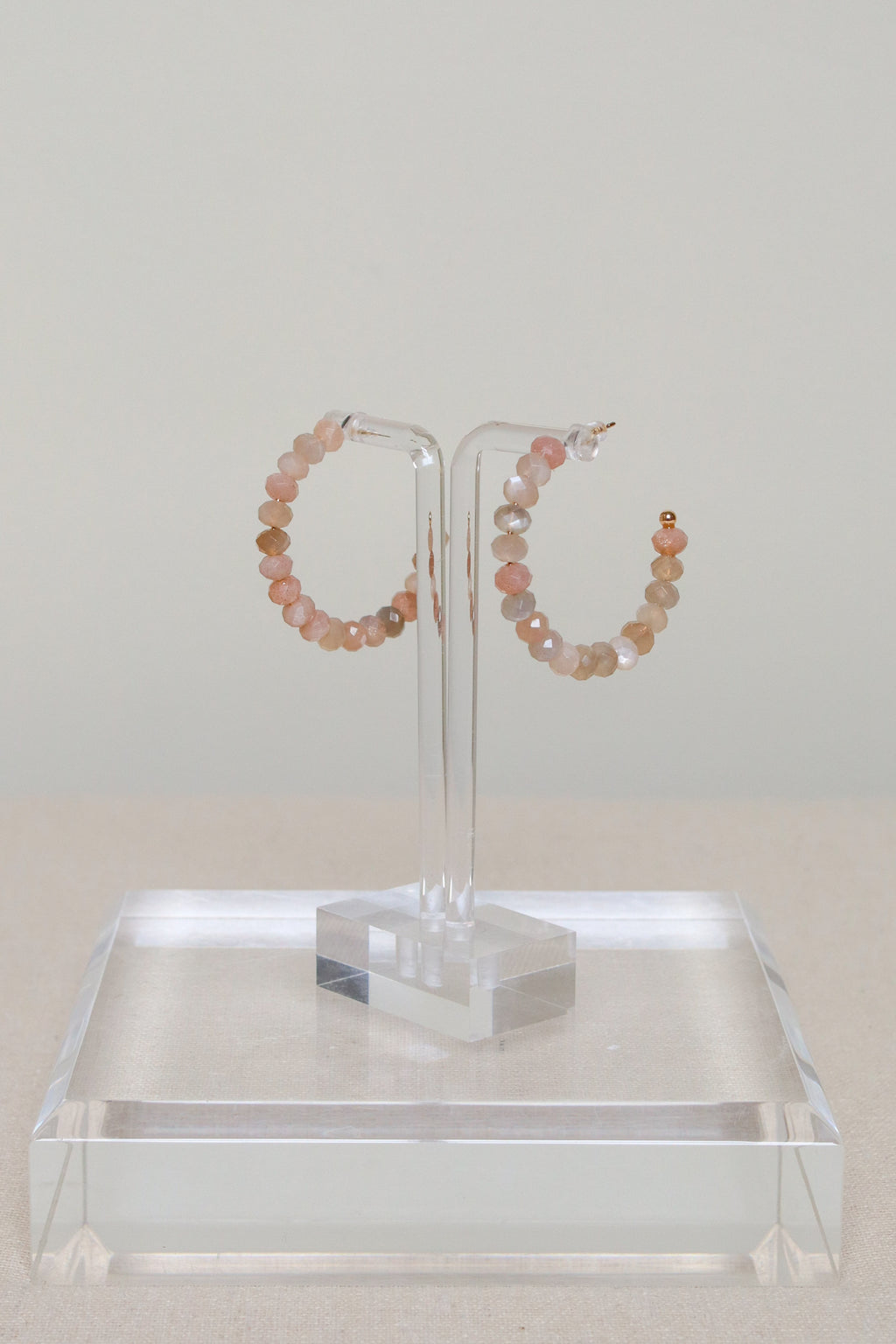 Sunstone Gemstone Hoops
