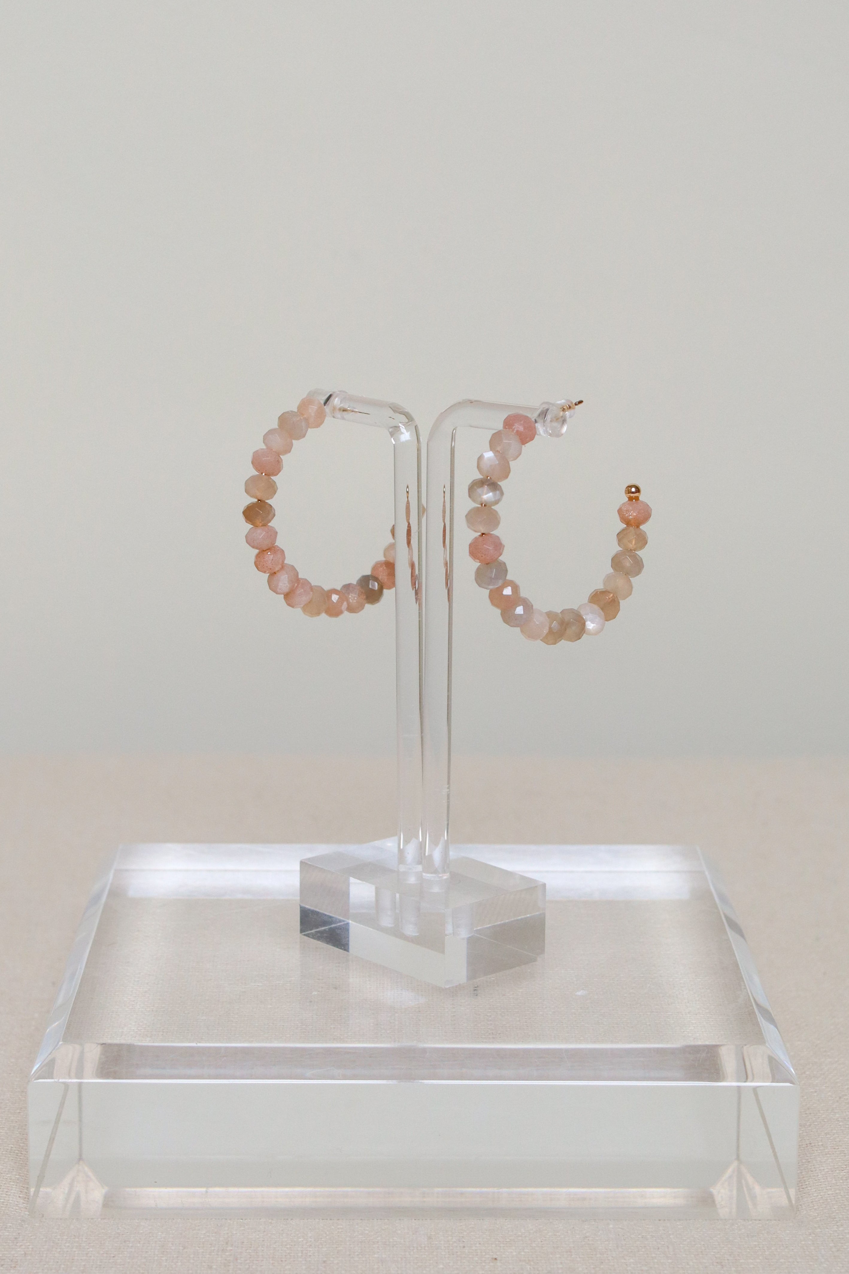 Sunstone Gemstone Hoops