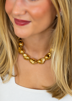 Golden Nugget Necklace (non-tarnish)