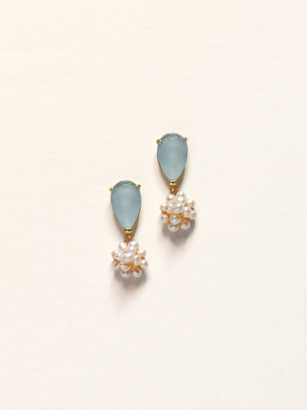 Baby Blue + Pearl Cluster