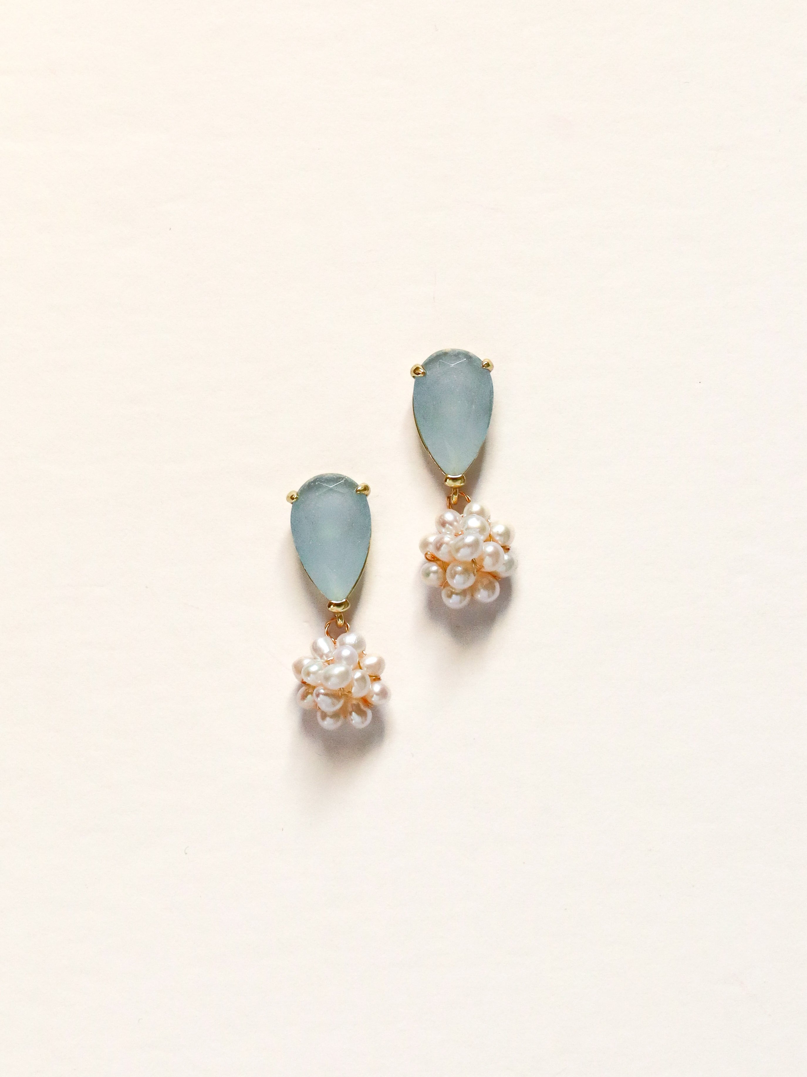 Baby Blue + Pearl Cluster