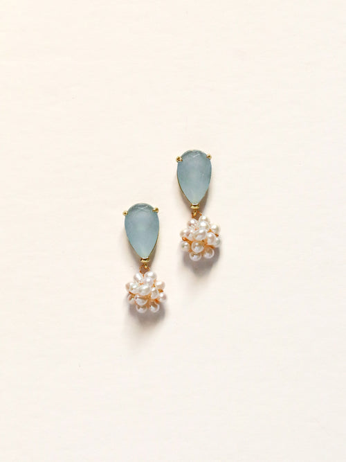 Baby Blue + Pearl Cluster