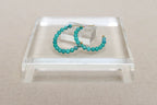 Turquoise Gemstone Hoops