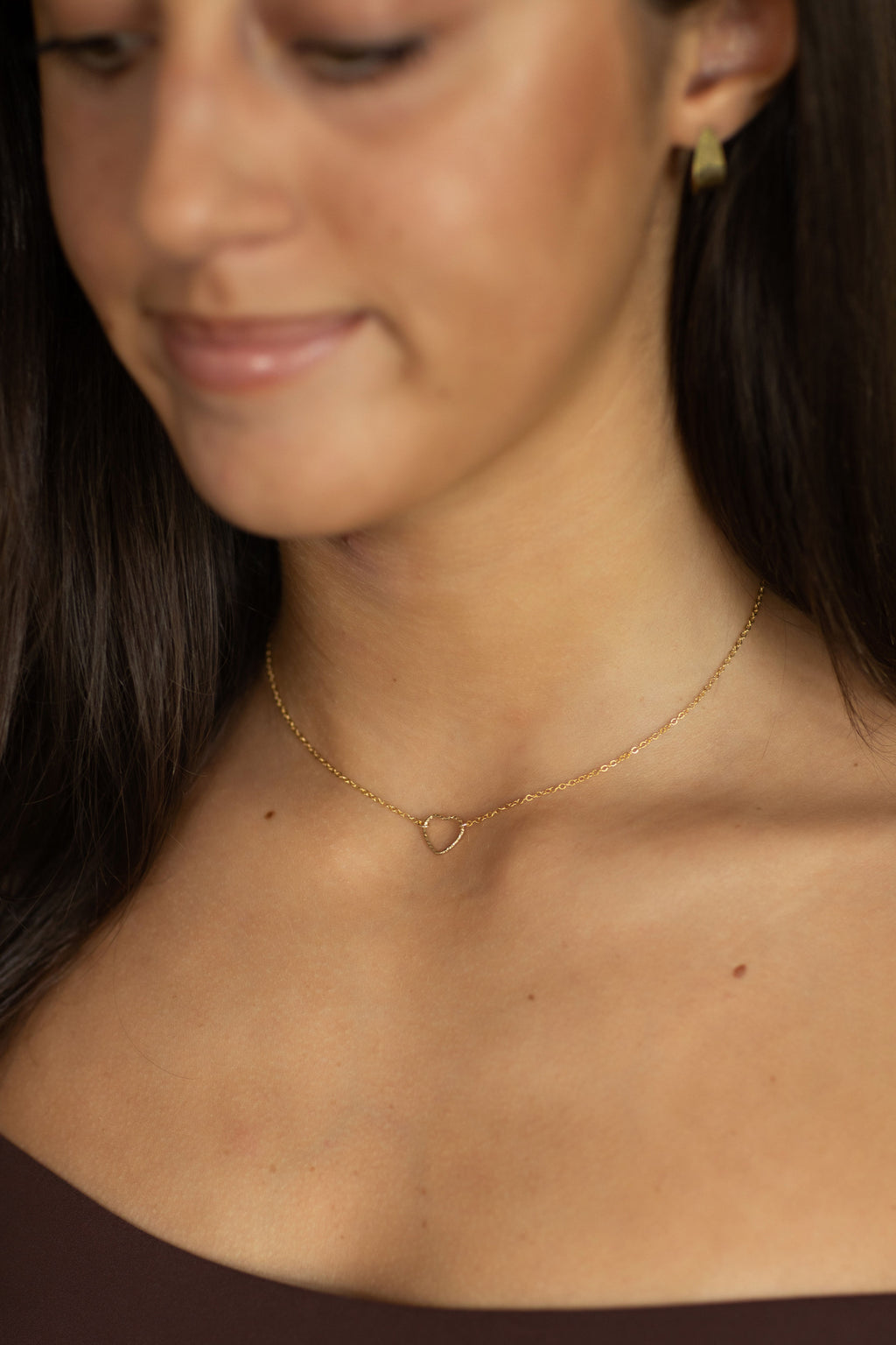 Dainty Gold Heart Necklace