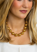 Round Golden Necklace (non-tarnish)
