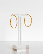 Taupe Stone Hoops