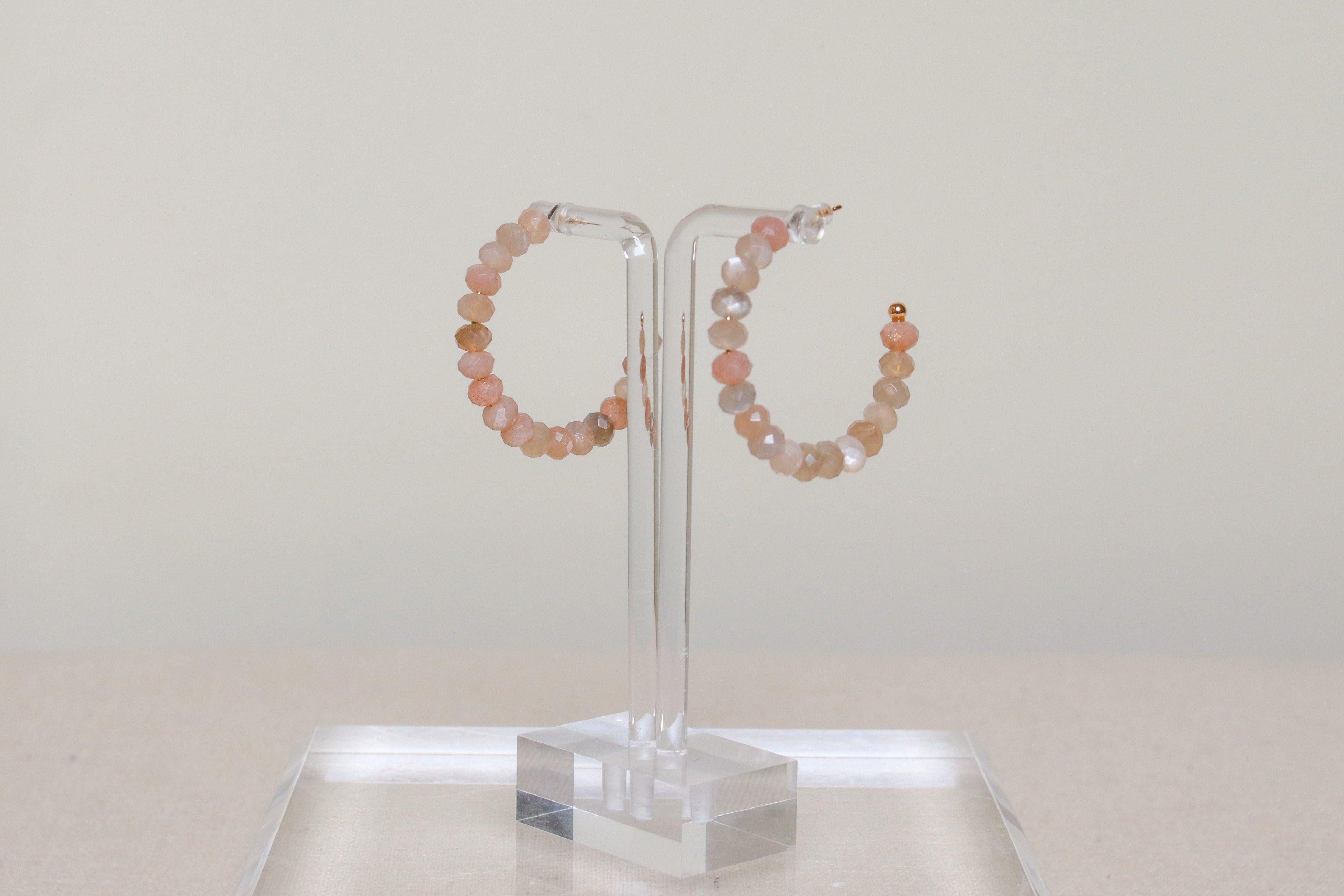 Sunstone Gemstone Hoops