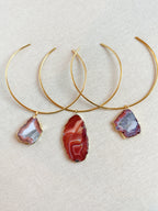 Rust Agate Collar necklace