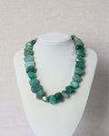 Green Aventurine Statement Stone Necklace