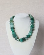Green Aventurine Statement Stone Necklace