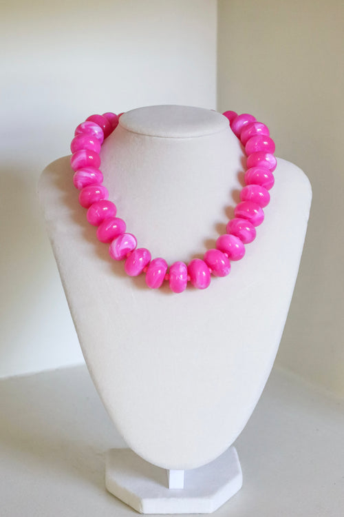 (Pre-Order) Pink Acrylic Nugget Necklace