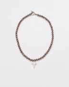 Chocolate Brown Jasper Cross