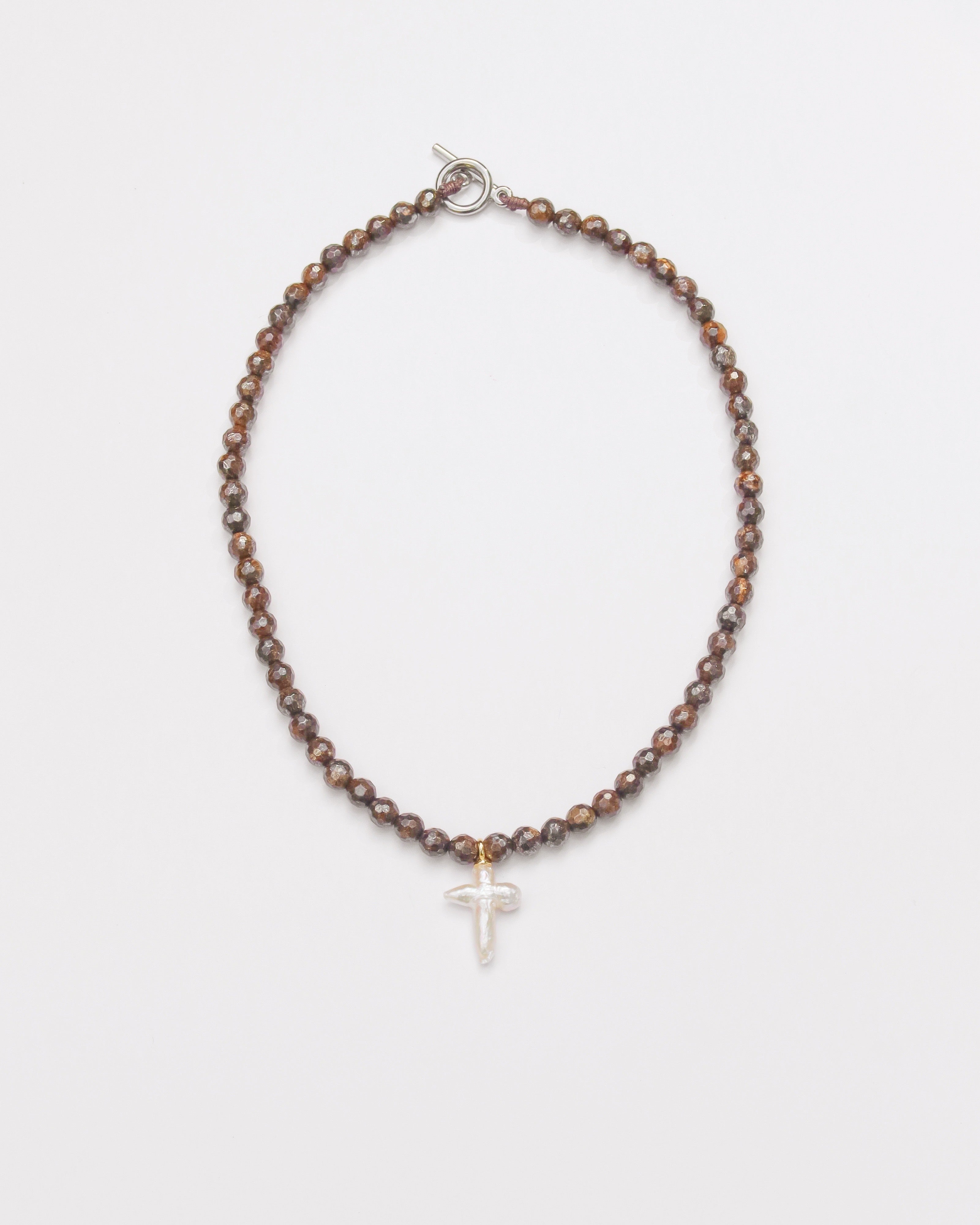 Chocolate Brown Jasper Cross