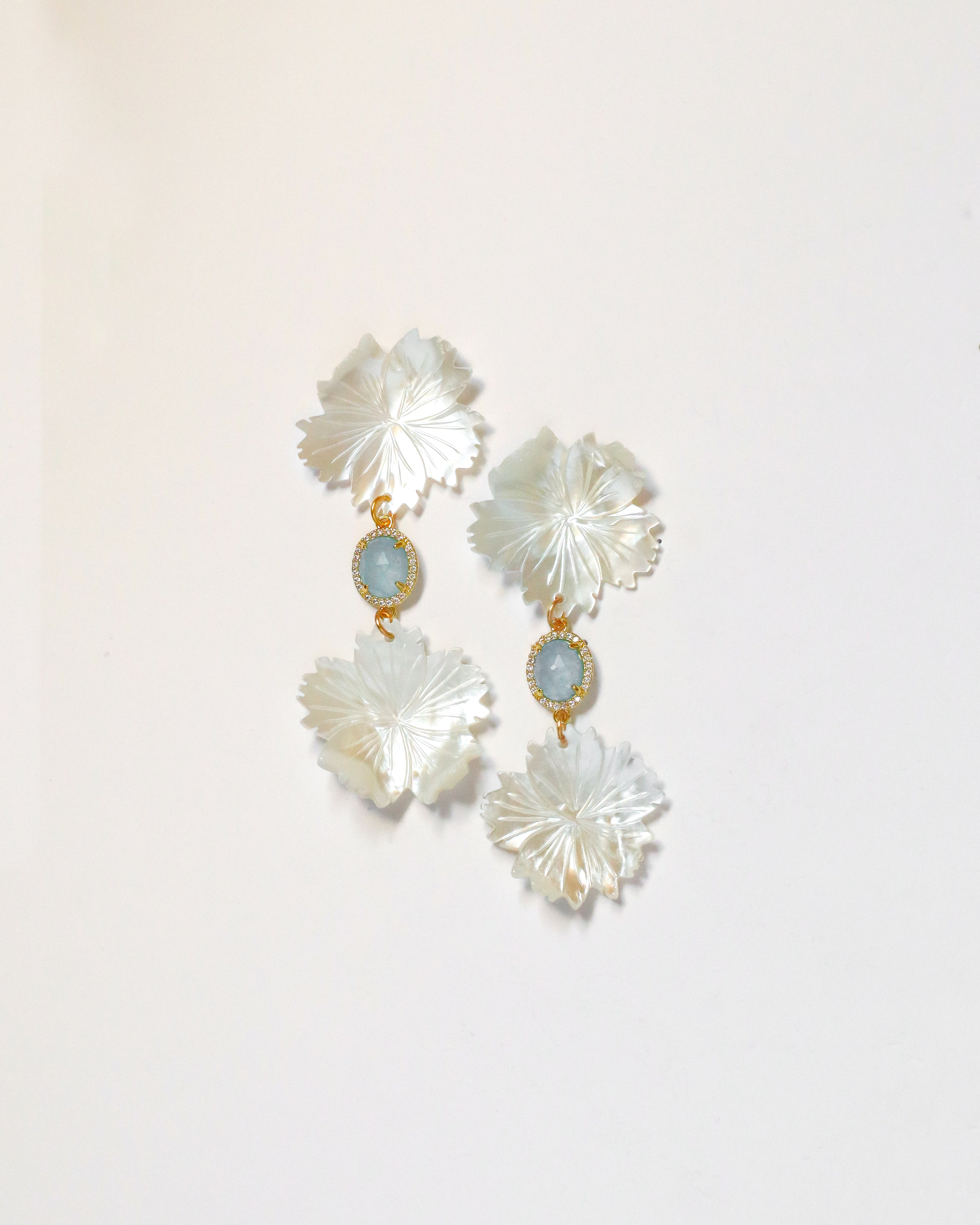 Double Blue Flowers