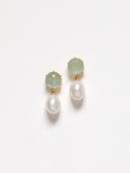 Round Sage + Pearl Drop