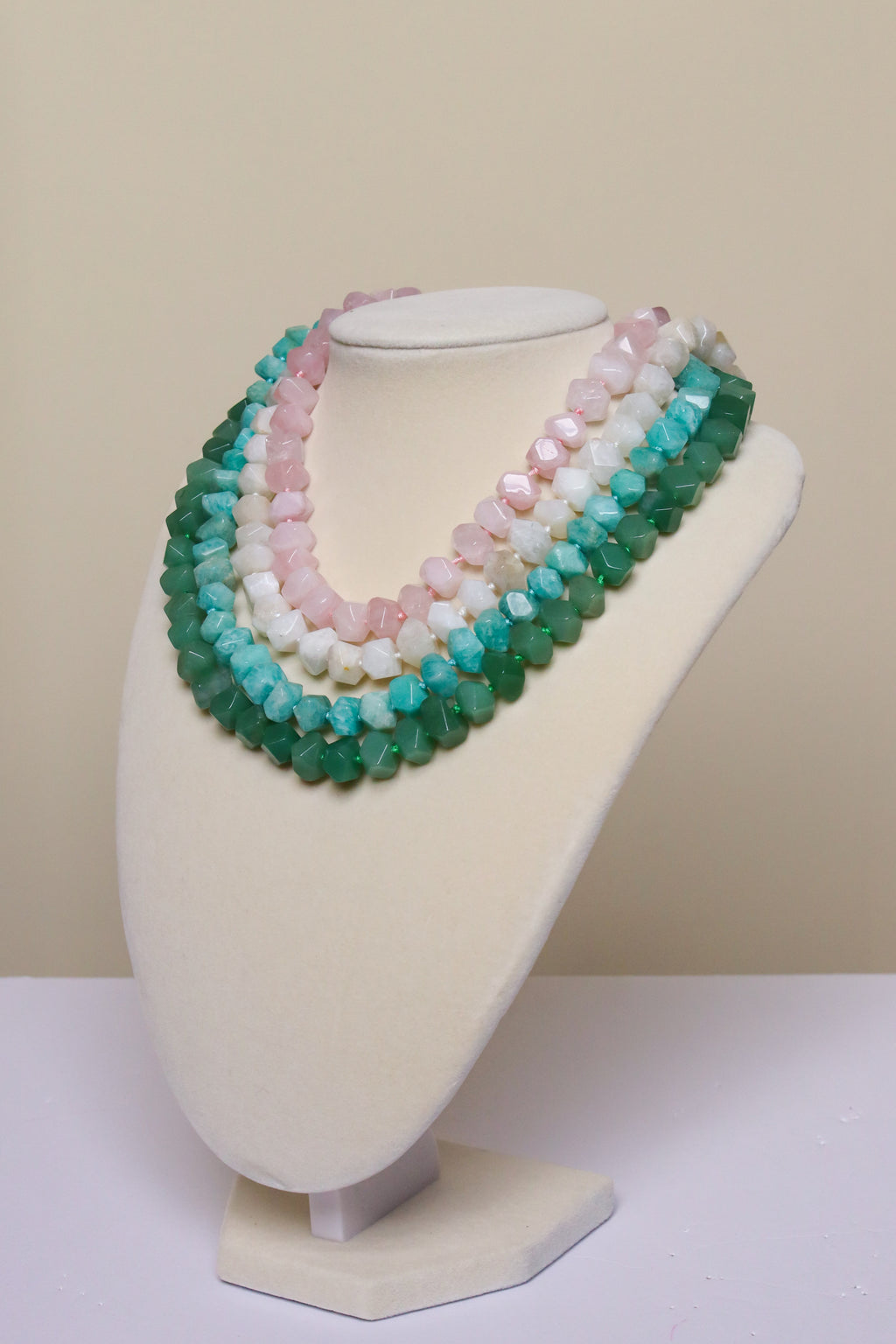 Rose Quartz Nugget Necklace