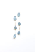French blue 3 stone drop