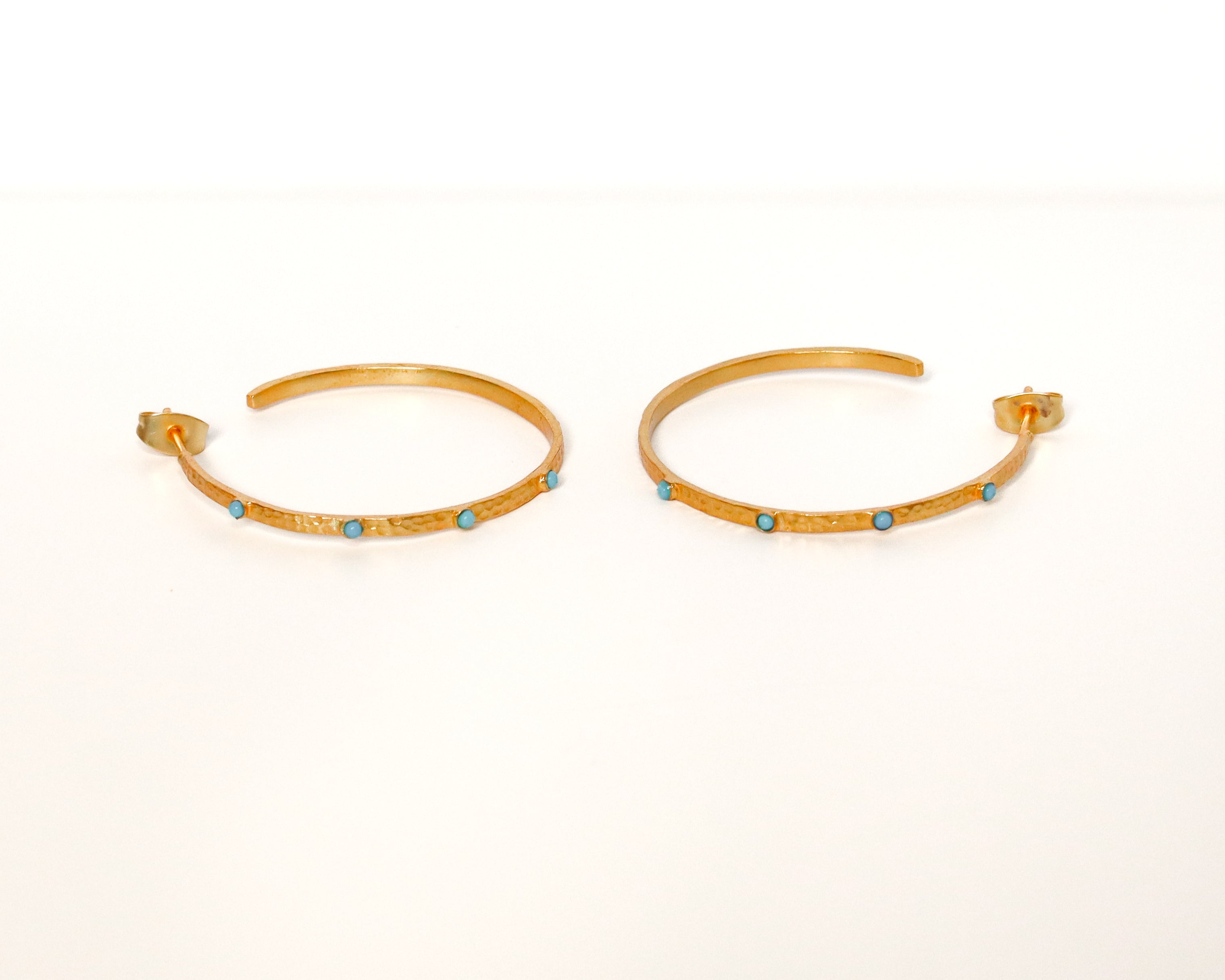 Turquoise Stone Hoop