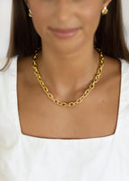 Golden Chain Link Necklace