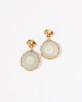 Gold + white solar agate