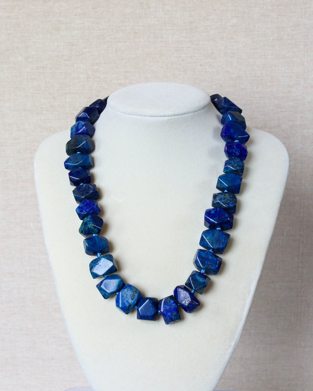 Lapis Statement Stone Necklace