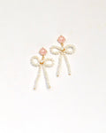Pink + Medium 2 Loop Pearl Bows