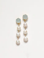 Round 3 Pearl Drop In 3 stone color options