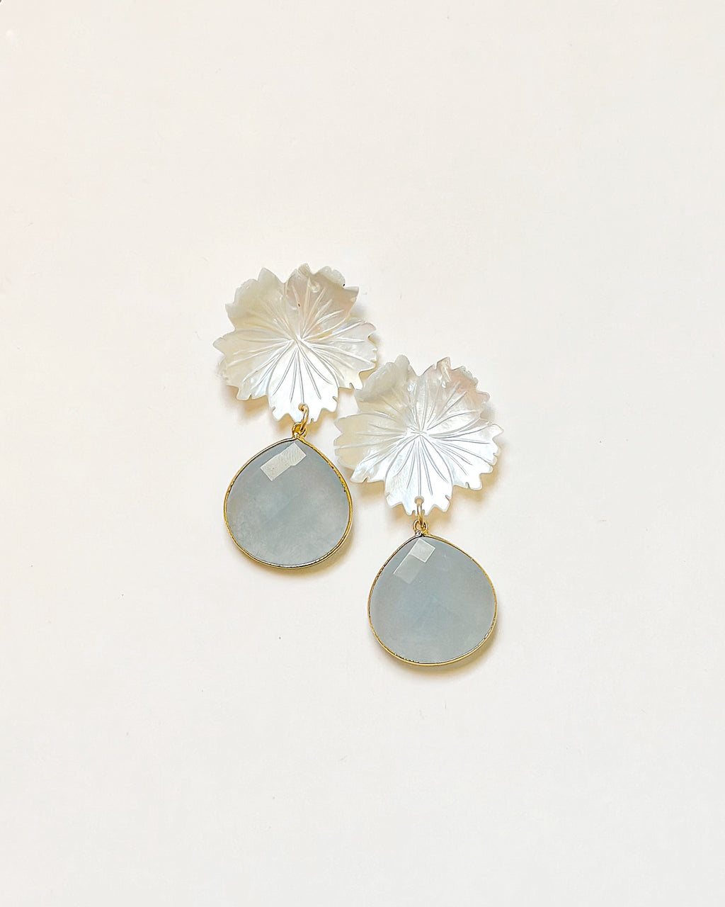 Shell flower +Baby Blue drop