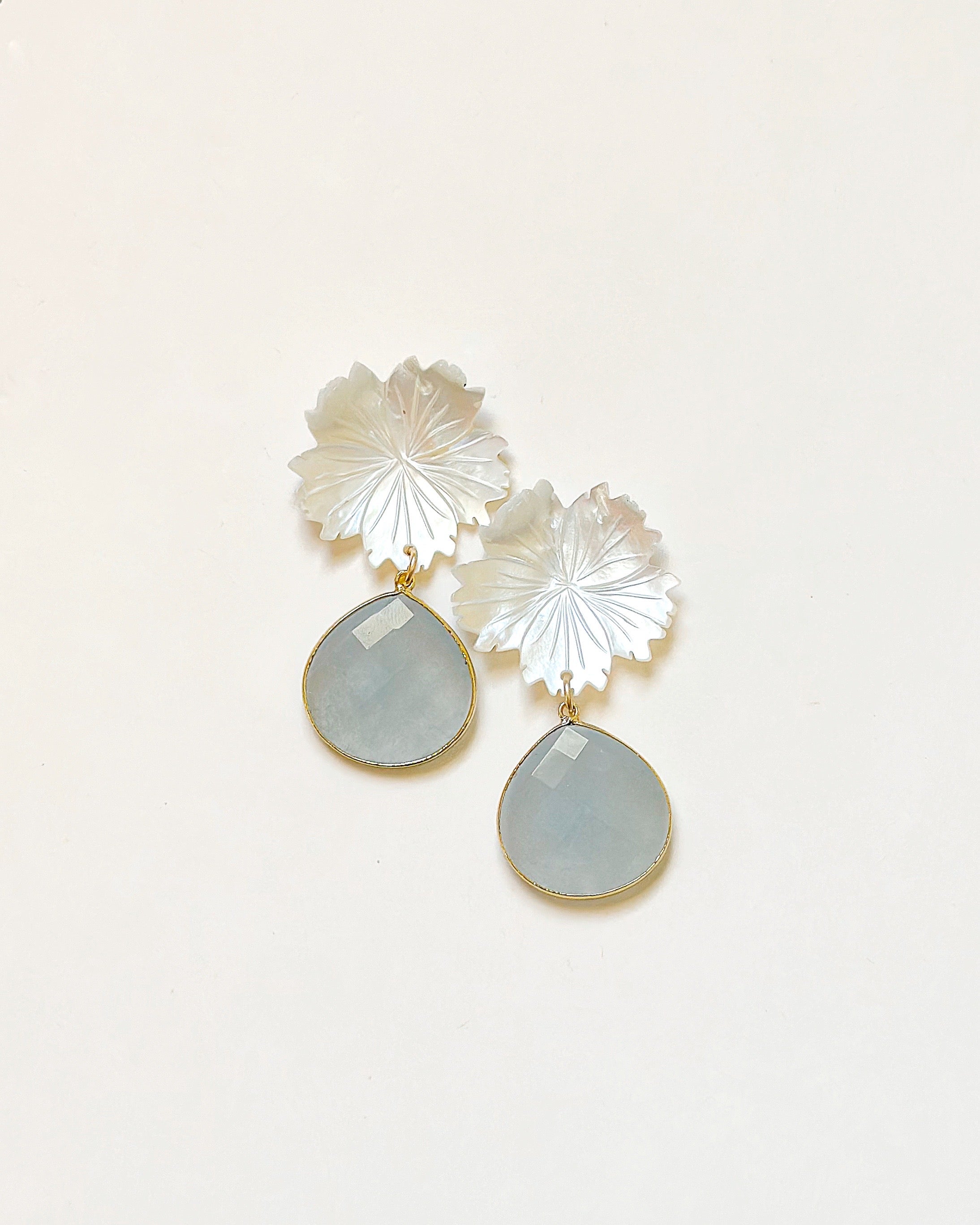 Shell flower +Baby Blue drop
