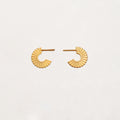 Mini Ribbed Hoops