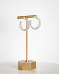 Pearl Beaded Hoops
