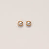 Golden Wrapped Pearl Studs
