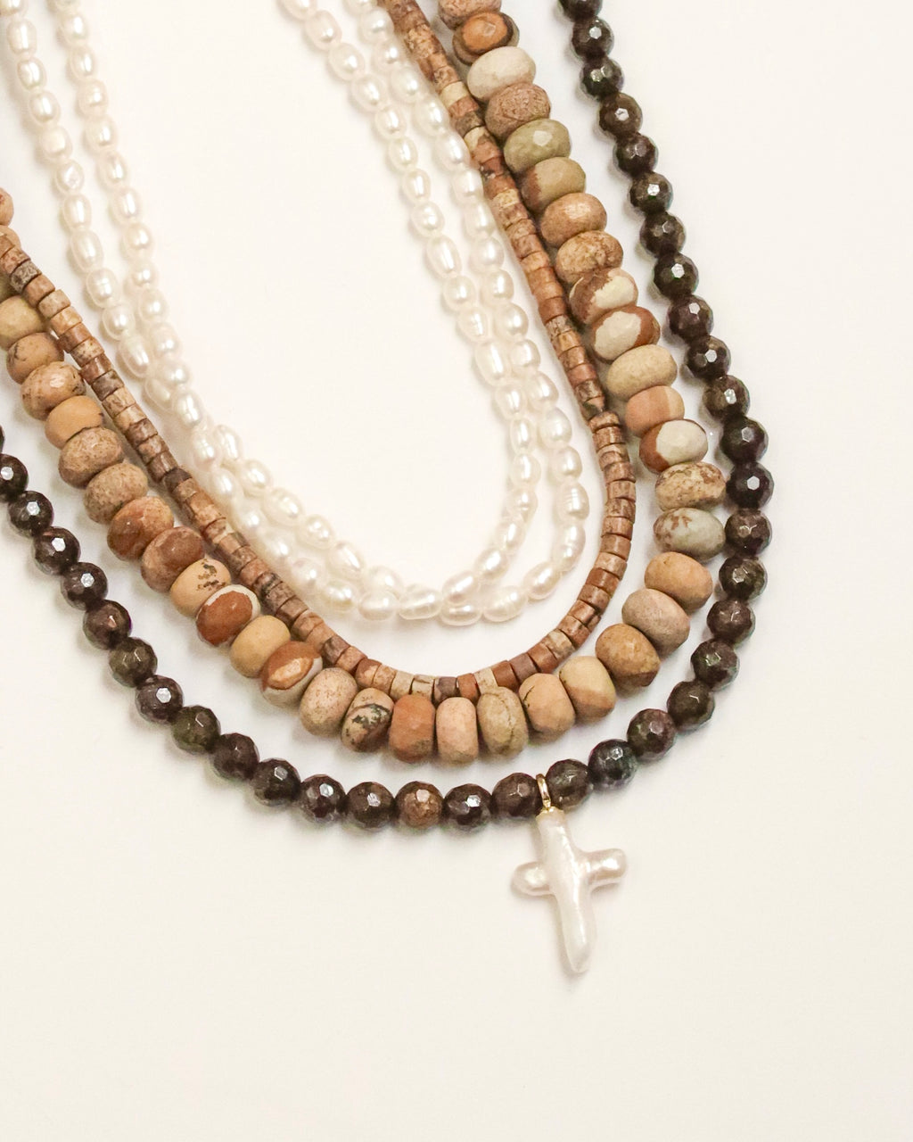 Chocolate Brown Jasper Cross