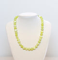 Chartreuse Jade Nugget Necklace