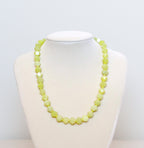 Chartreuse Jade Nugget Necklace