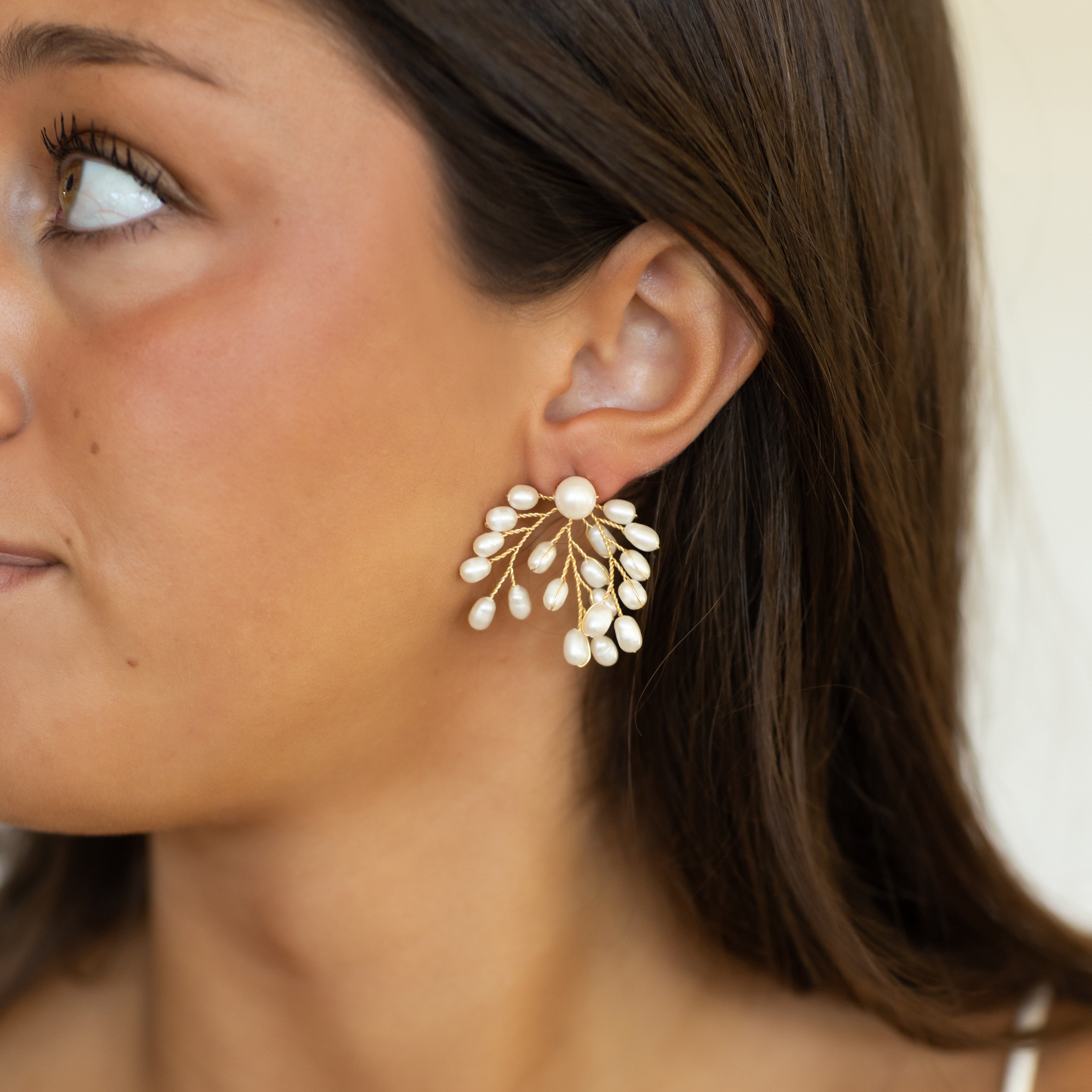 Vine of Pearl Studs