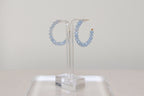 Aquamarine Gemstone Hoops