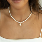 Drop Pearl Necklace