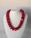 Cherry Red Acrylic Necklace