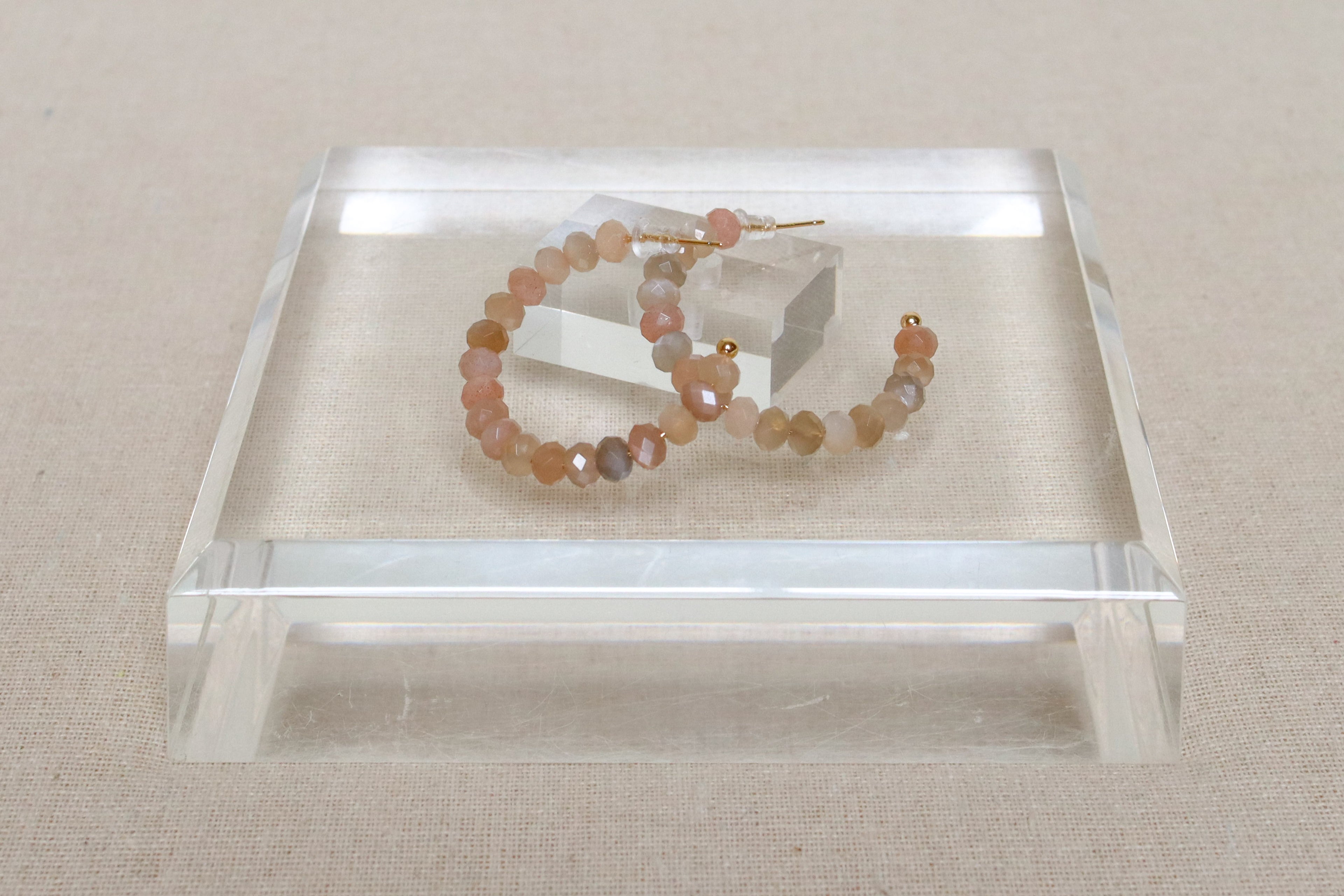 Sunstone Gemstone Hoops