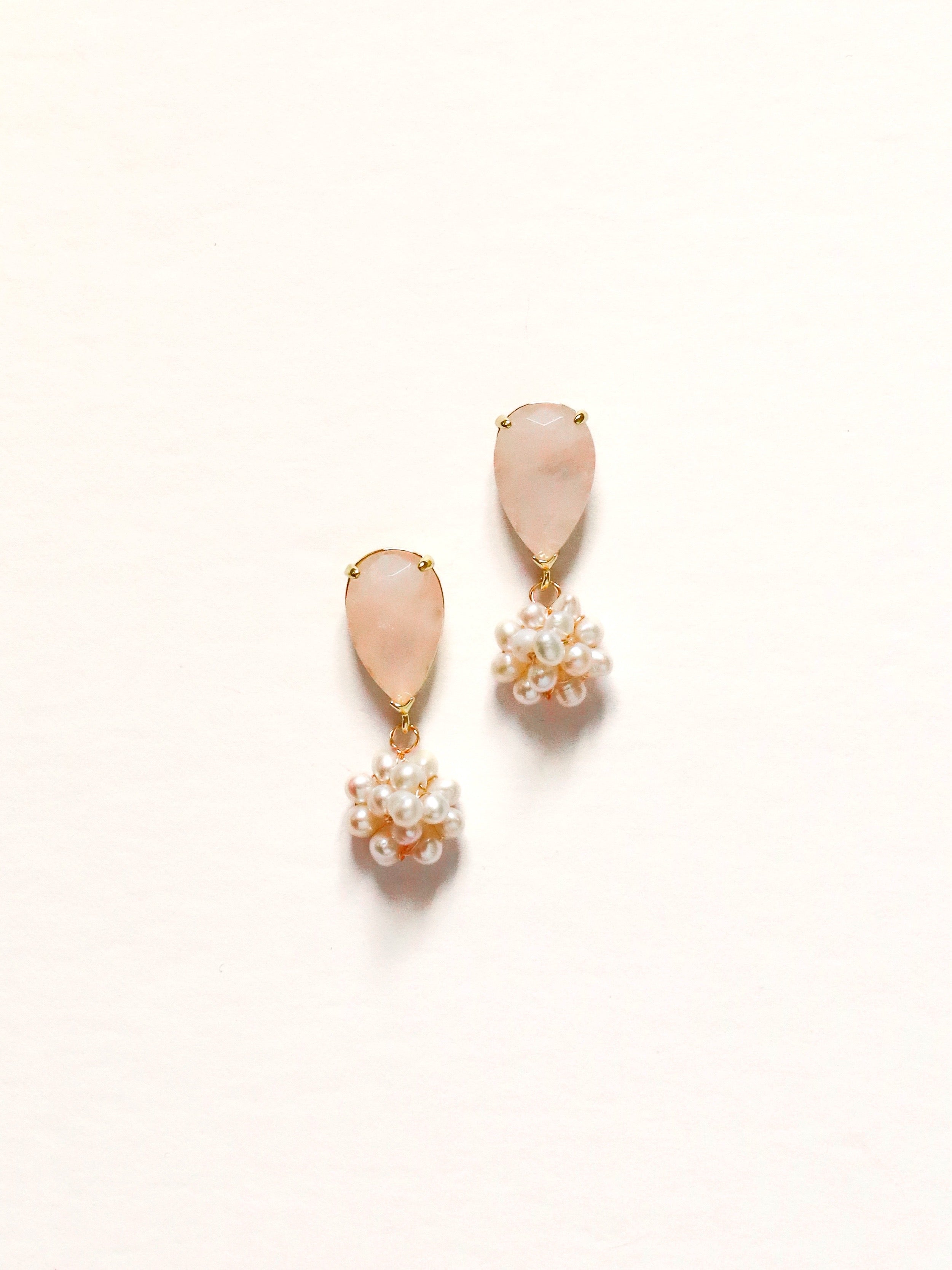 Blush + Small Pearl Clusters