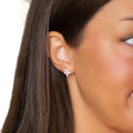 Extra Petite Glitzy Flower Stud