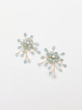 Aquamarine Floral Pearl Burst